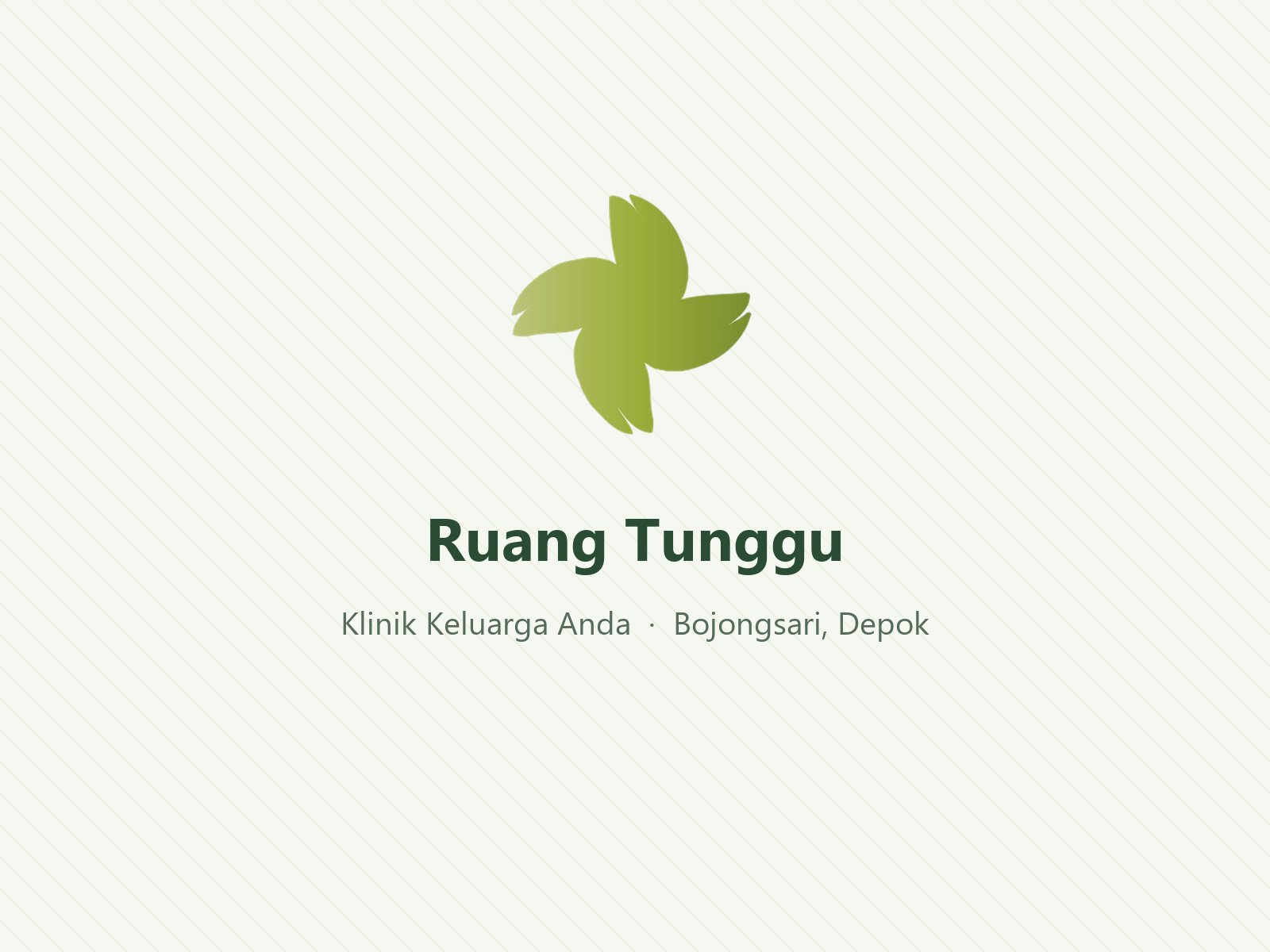 Ruang tunggu Klinik Medisina yang nyaman untuk pasien keluarga
